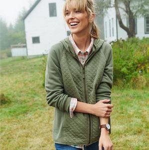 L.L. Bean Quilted Full Zip Hooded Jacket